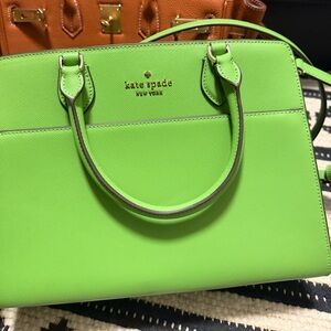 NWOT Kate Spade Vibrant Lime Green Satchel